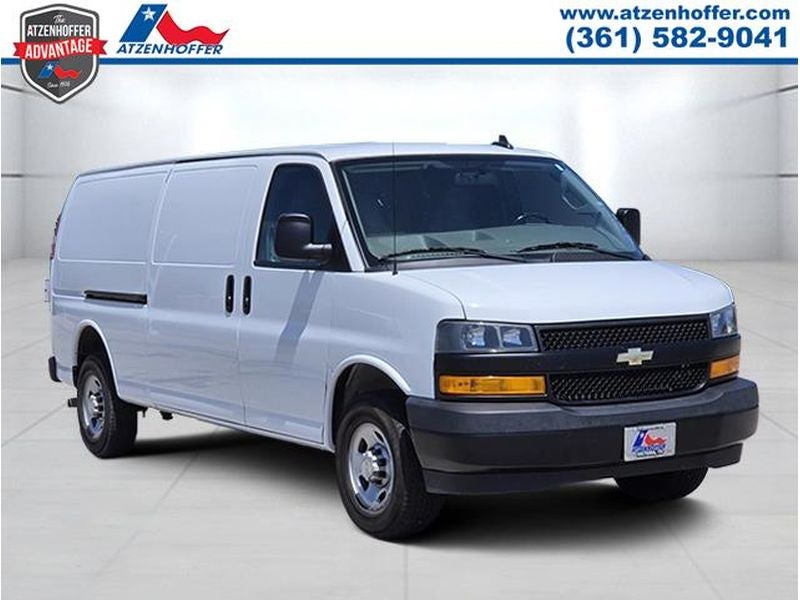 2023 Chevrolet Express 2500 Work Van Cargo in Summit White — front three-quarter view