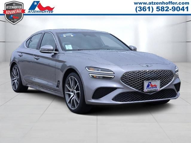 2025 Genesis G70 2.5T in Silver — front three-quarter view
